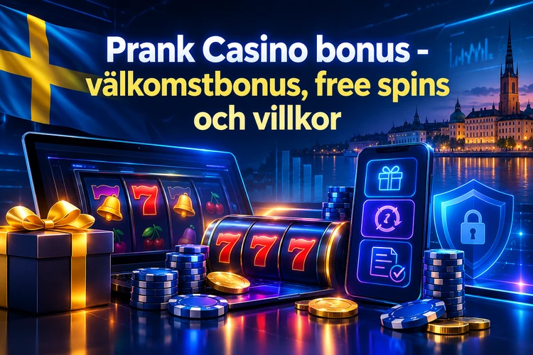 Prank Casino bonus - välkomstbonus, free spins och villkor