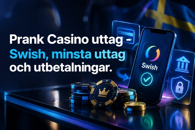 Prank Casino uttag - Swish, minsta uttag och utbetalningar